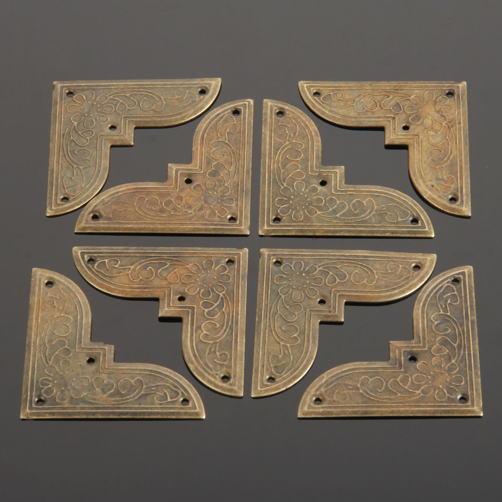 Furniture Hardware Wood - 40 Piezas de Soportes de Esquina
