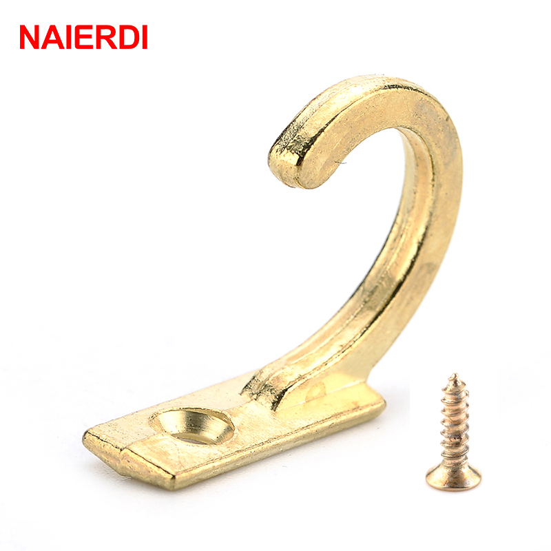 Furniture Hardware Supplies - NAIERDI-Gancho Antiguo Pequeño para Colgar, 10