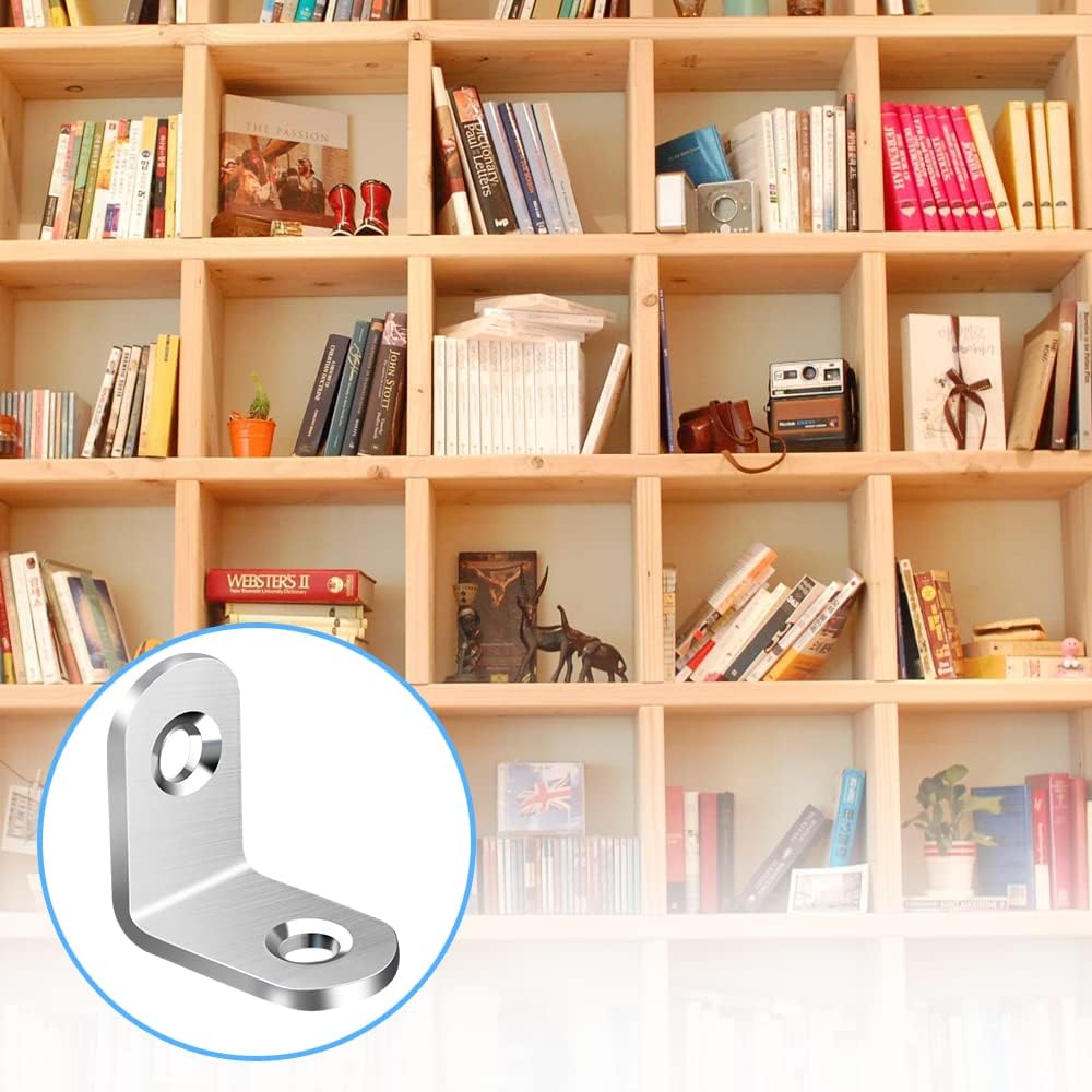 Soporte en L de acero inoxidab - Furniture Hardware Wood reseña y precio