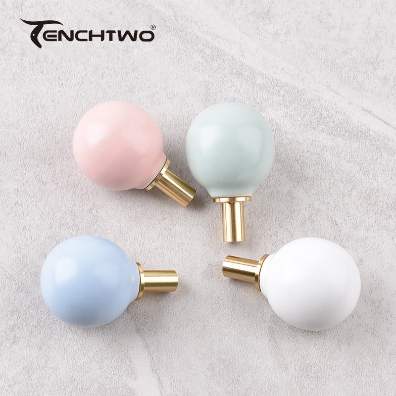 Ganchos de cerámica redondos,  - Furniture Hardware Supplies reseña y precio