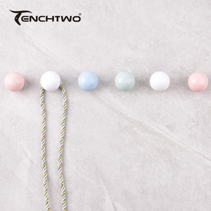 Ganchos de cerámica redondos,  - Furniture Hardware Supplies reseña y precio