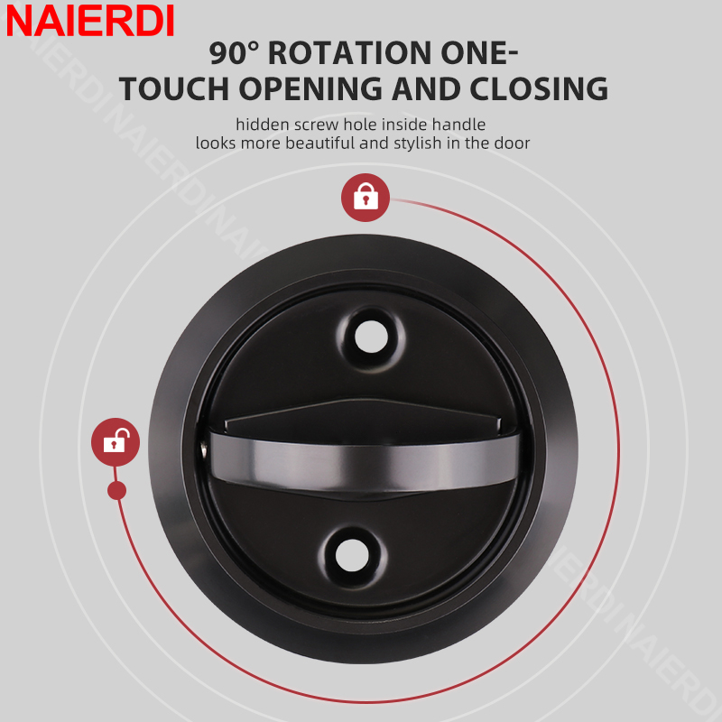 NAIERDI Cerradura de puerta em - Furniture Sliding Door Hardware reseña y precio