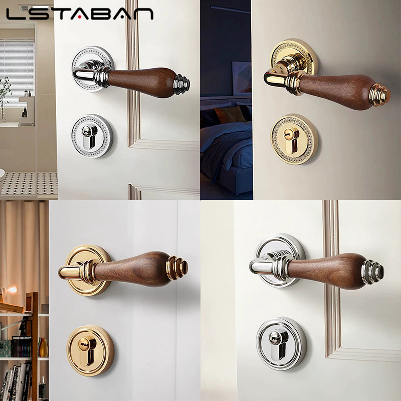 Cerradura de puerta con manija - Furniture Hardware Wood reseña y precio
