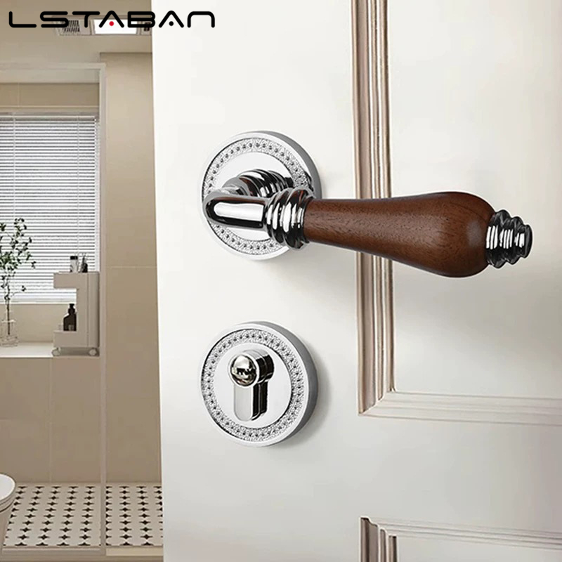Cerradura de puerta con manija - Furniture Hardware Wood reseña y precio