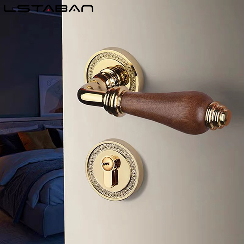 Cerradura de puerta con manija - Furniture Hardware Wood reseña y precio
