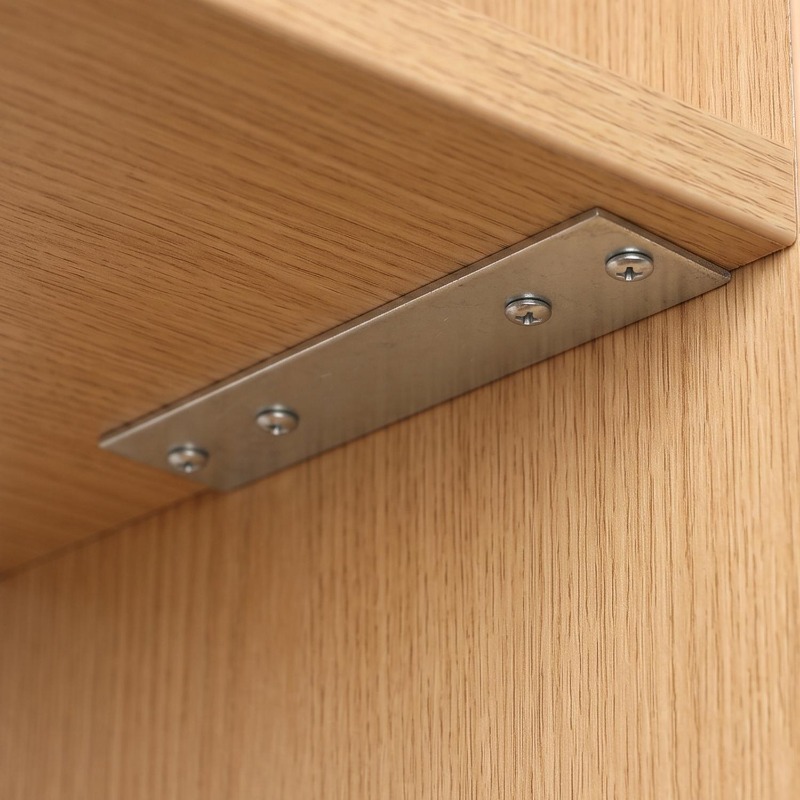 Soportes rectos de alta resist - Furniture Hardware Wood reseña y precio
