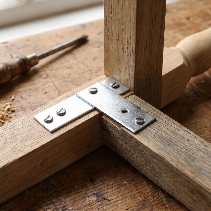Soportes rectos de alta resist - Furniture Hardware Wood reseña y precio