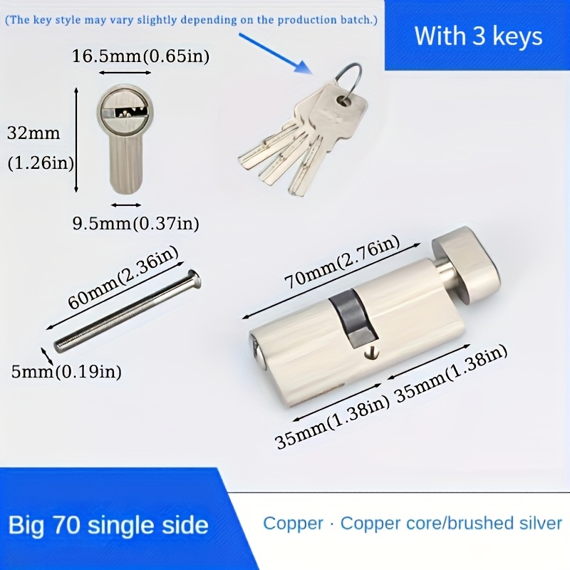 Cilindro de cerradura estándar - Furniture Sliding Door Hardware reseña y precio