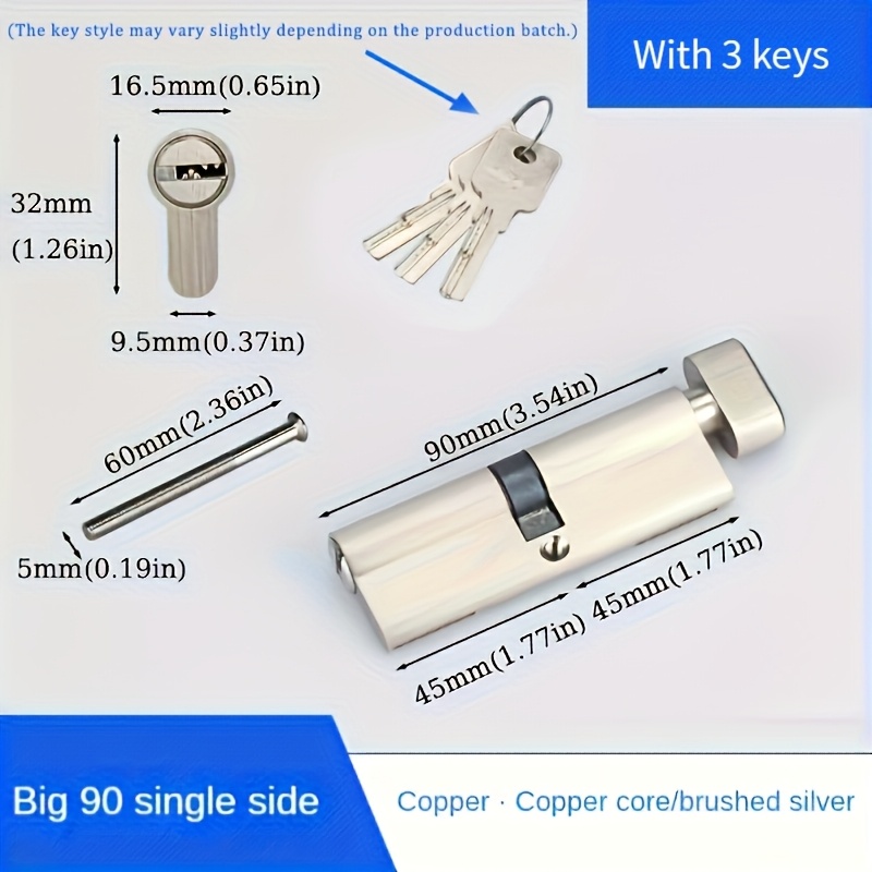 Cilindro de cerradura estándar - Furniture Sliding Door Hardware reseña y precio