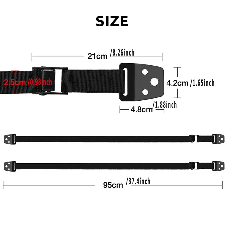 Paquete de 2 correas de seguri - Furniture Hardware Supplies reseña y precio