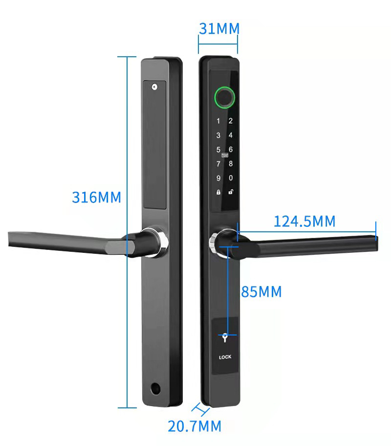 ZHDCOOKEY Cerradura Digital Bi - Furniture Sliding Door Hardware reseña y precio