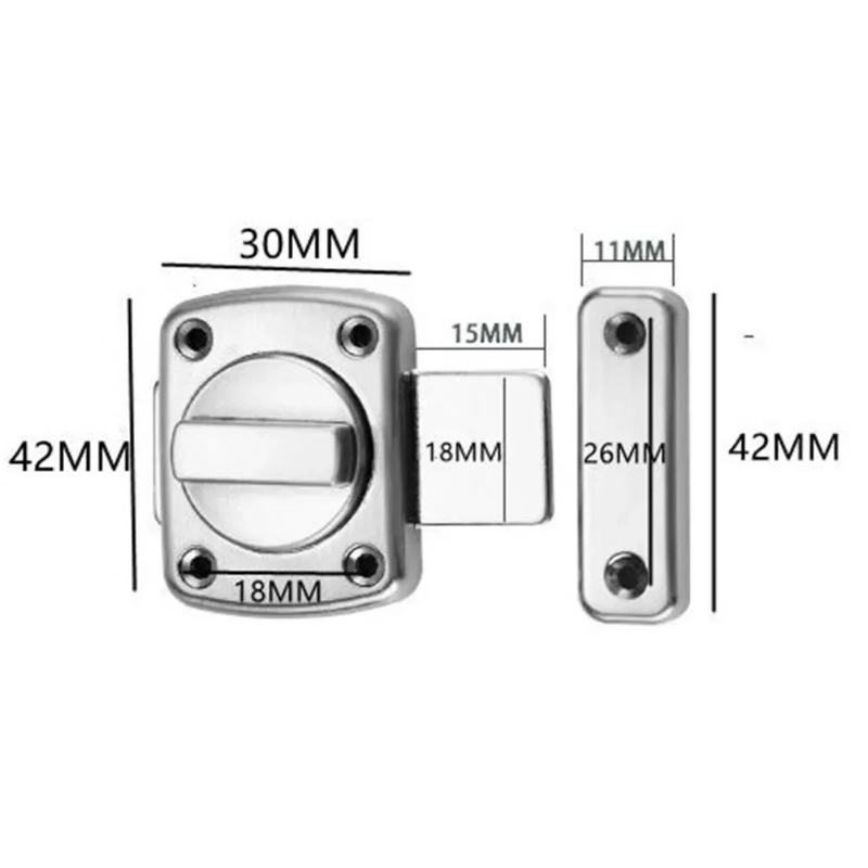 Pestillo de puerta de metal fu - Furniture Sliding Door Hardware reseña y precio