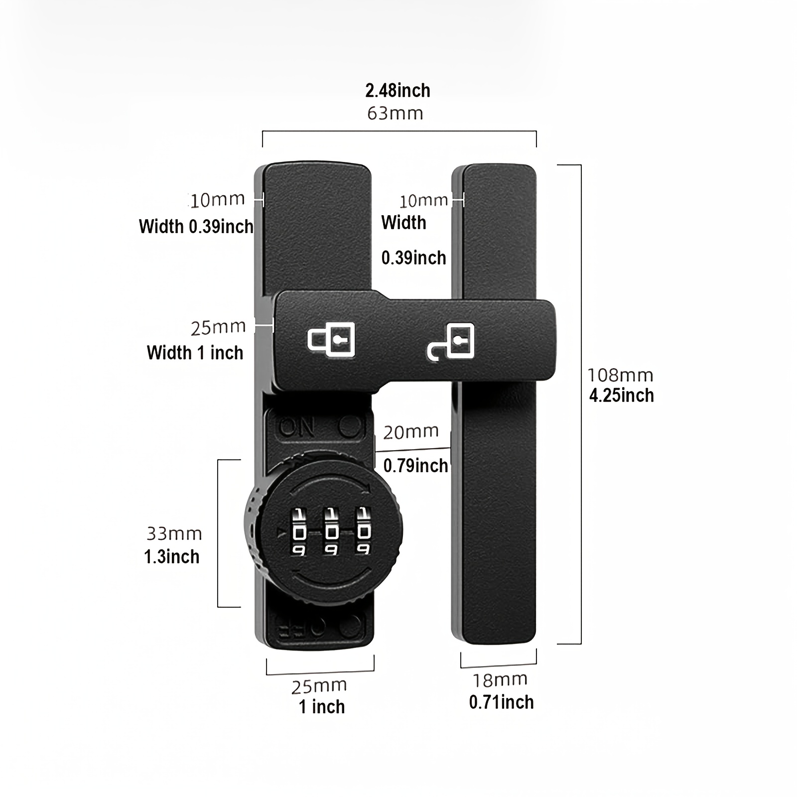 Cerradura de Puerta con Contra - Furniture Sliding Door Hardware reseña y precio
